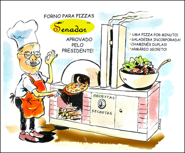 Denúncias contra José Sarney acabaram em Pizza no Senado Federal lá em 2009