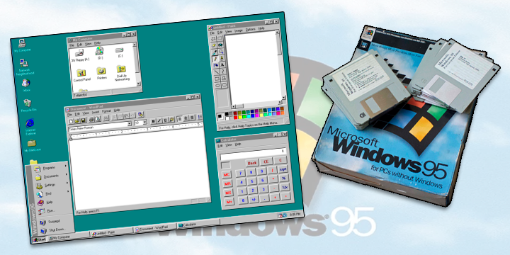 Windows 95 trazia pela primeira vez a Barra de Tarefas e o Menu Iniciar