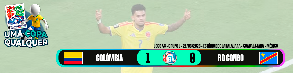 Colômbia 1 x 0 RD Congo