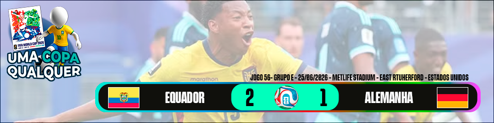 Equador 2 x 1 Alemanha