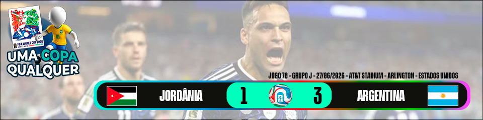 Jordânia 1 x 3 Argentina