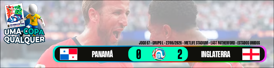 Panamá 0 x 2 Inglaterra