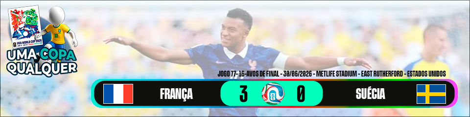 França 3 x 0 Suécia