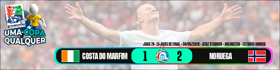 Costa do Marfim 1 x 2 Noruega