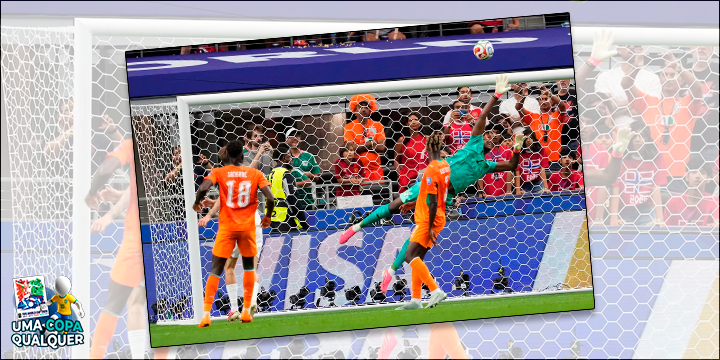 Nusa abre o placar para a Noruega e chute indefensável para Fofana - Foto: Tony Gutierrz/AP
