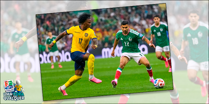 México vence o Equador e avança na Copa - Foto: Natacha Pisarenko / AP Photo