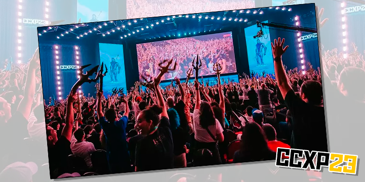 O público respondendo de modo vibrante durante atração da CCXP